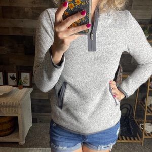 Lululemon Gray Half Zip Pocket Hoodie Pullover